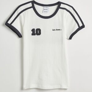 Iets Frans Soccor Ringer Baby Tee